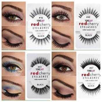 Single Pair Eyelashes Red Cherry Eye Lashes