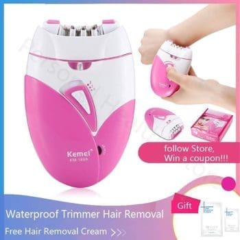 Painless Face & Body Hair Remover Epilator Kemei