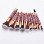 Bedazzled Brush Set Golden Packing(Glitter)