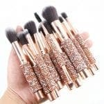 Bedazzled Brush Set Golden Packing(Glitter)