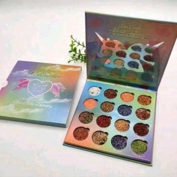 Lime Crime Velvetines Unicorn Glitter Eye Shadow Palette 16 Colors