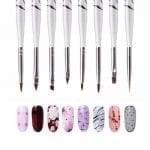 Original Acrylic 3d Nail Art Brush Set 8 Pieces5