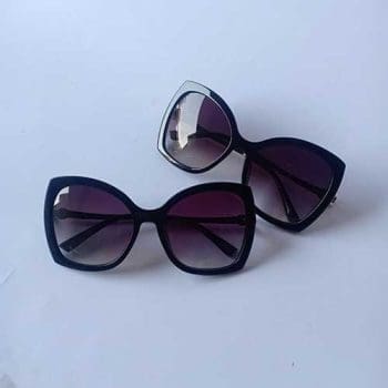 Sojos Cat Eye Sun Glasses with Black Frame