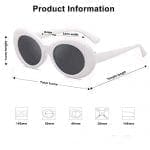 Sojos Clout Classic Style Oval Sunglasses Inspired by Kurt Cobain 6