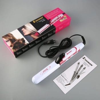 Shinon New 3 In 1 Ultimate Stylist Professional Hair Iron, Curler & Crimper Tool