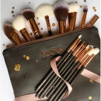 Zoeva Brush Set Brown 15 Piece with Bag